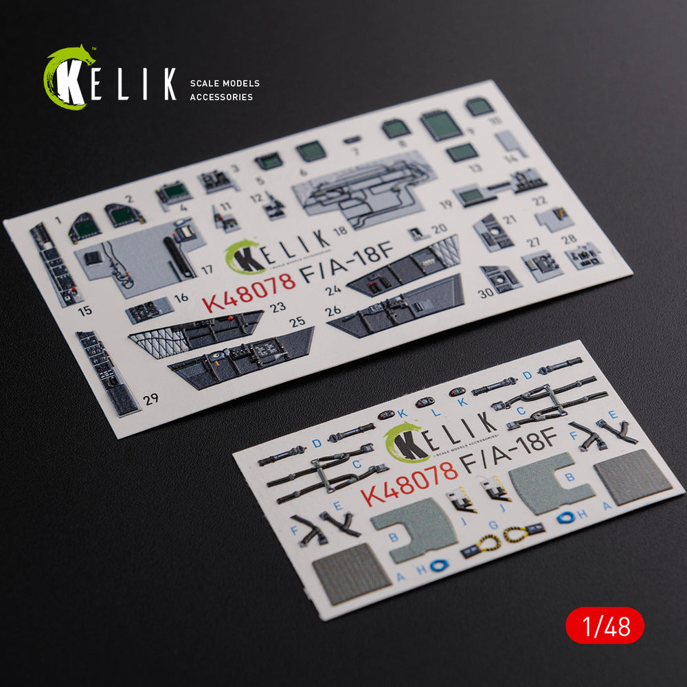 Kelik K3D48078 1:48 Boeing F/A-18F Super Hornet interior