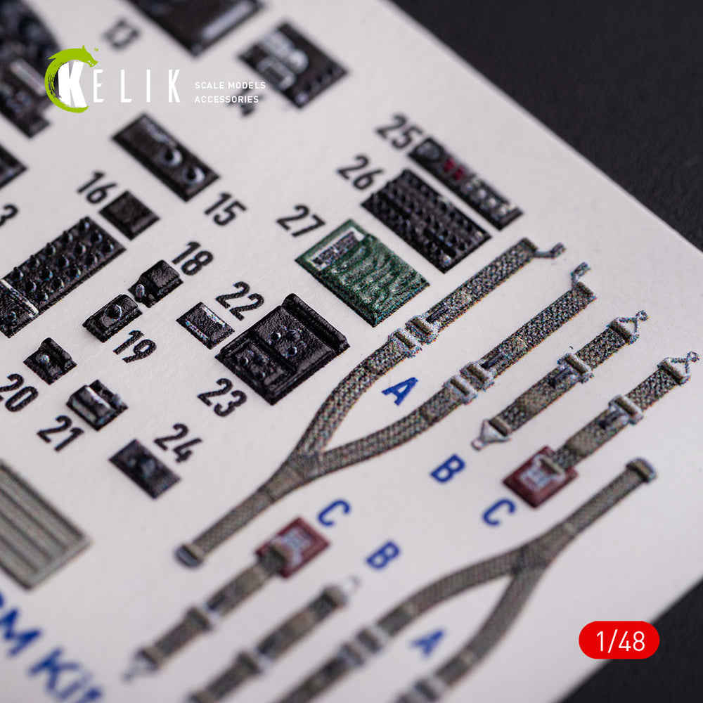 Kelik K3D48079 1:48 Cessna O-2A Skymaster interior