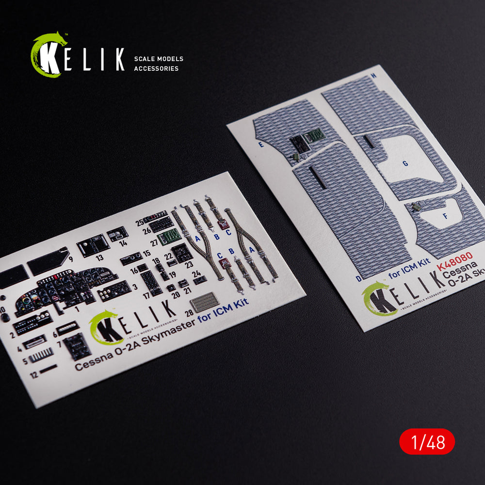 Kelik K3D48080 1:48 Cessna O-2A Skymaster interior