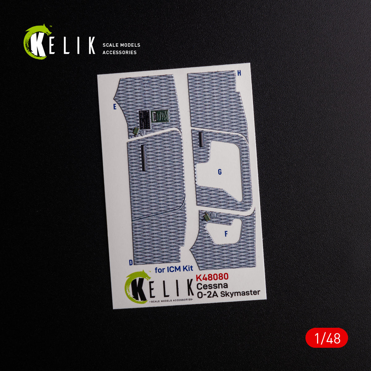 Kelik K3D48080 1:48 Cessna O-2A Skymaster interior