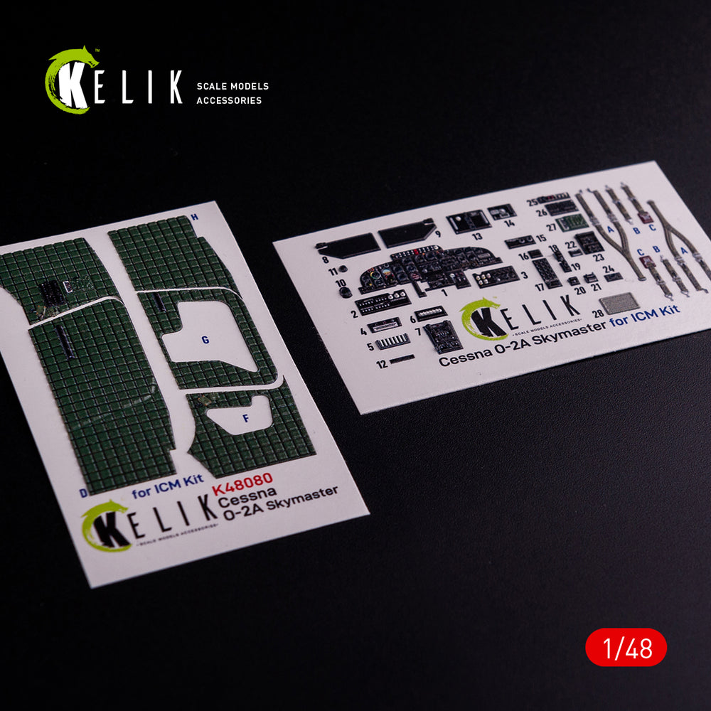 Kelik K3D48081 1:48 Cessna O-2A Skymaster interior