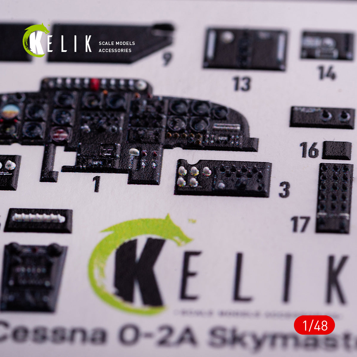 Kelik K3D48081 1:48 Cessna O-2A Skymaster interior