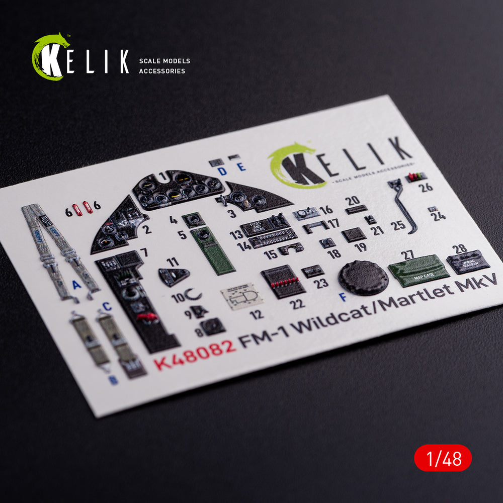 Kelik K3D48082 1:48 General-Motors FM-1 Wildcat/Martlet Mk.V interior