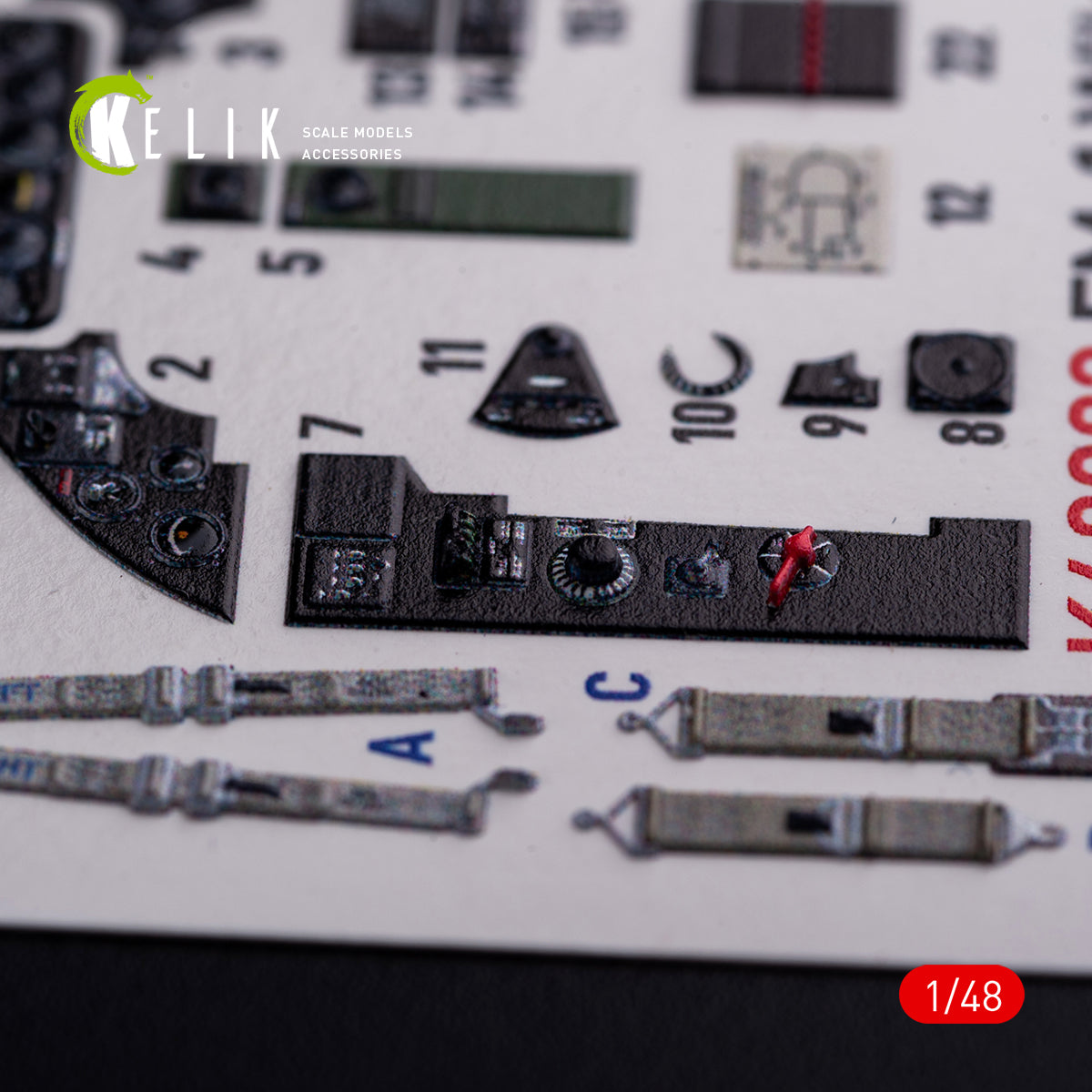 Kelik K3D48082 1:48 General-Motors FM-1 Wildcat/Martlet Mk.V interior