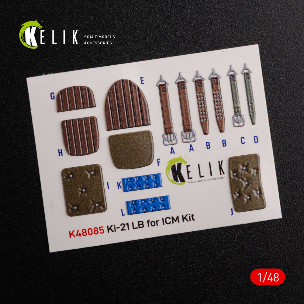 Kelik K3D48085 1:48 Mitsubishi Ki-21-Ib "Sally" interior