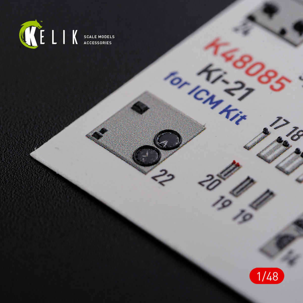 Kelik K3D48085 1:48 Mitsubishi Ki-21-Ib "Sally" interior