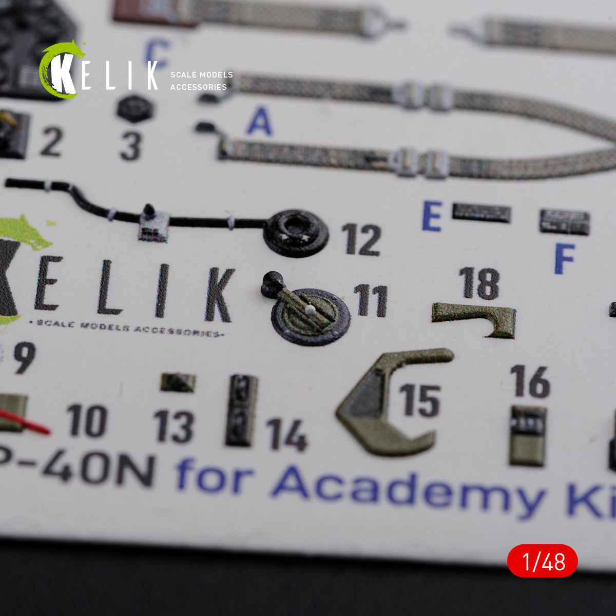Kelik K3D48086 1:48 Curtiss P-40N interior