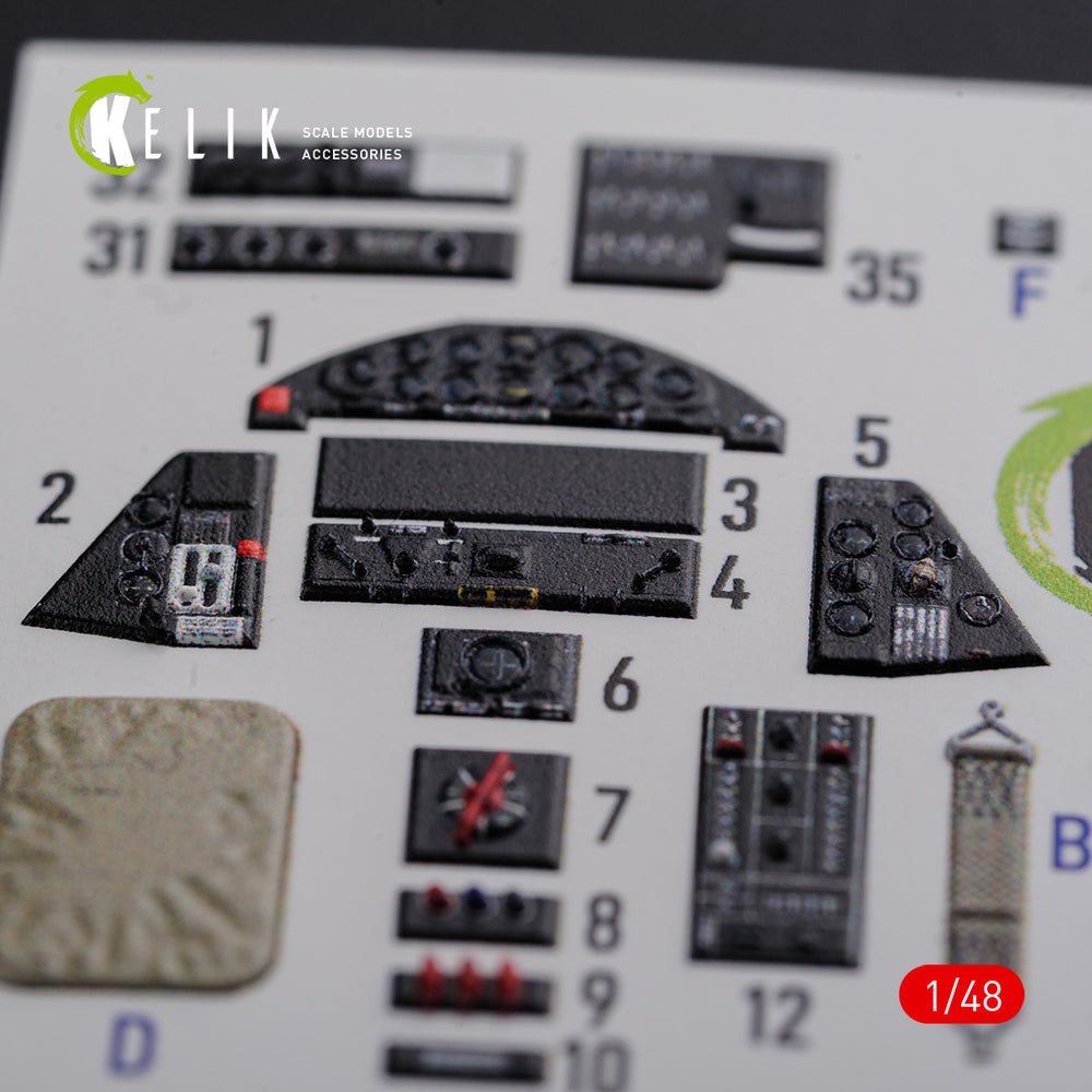 Kelik K3D48087 1:48 Grumman TBF-1C Avenger interior