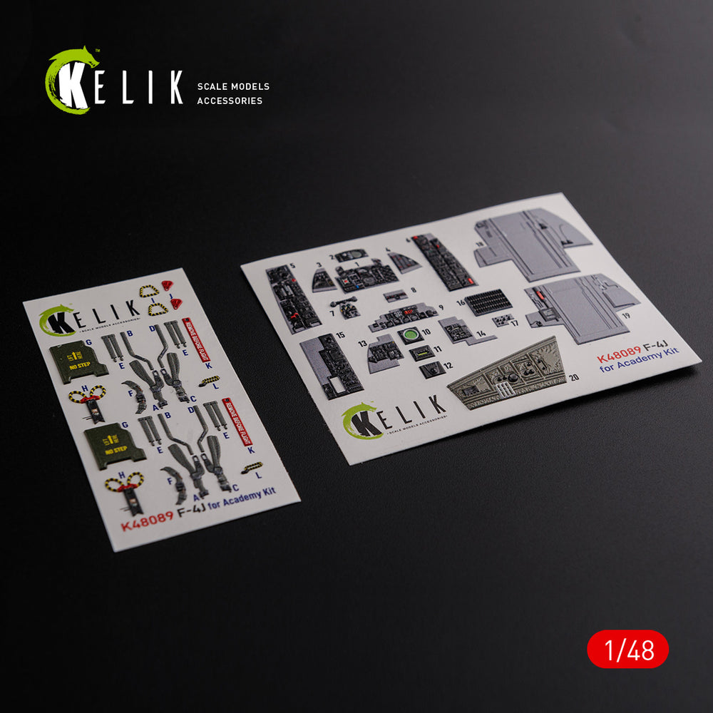 Kelik K3D48089 1:48 McDonnell F-4J "Phantom II" interior
