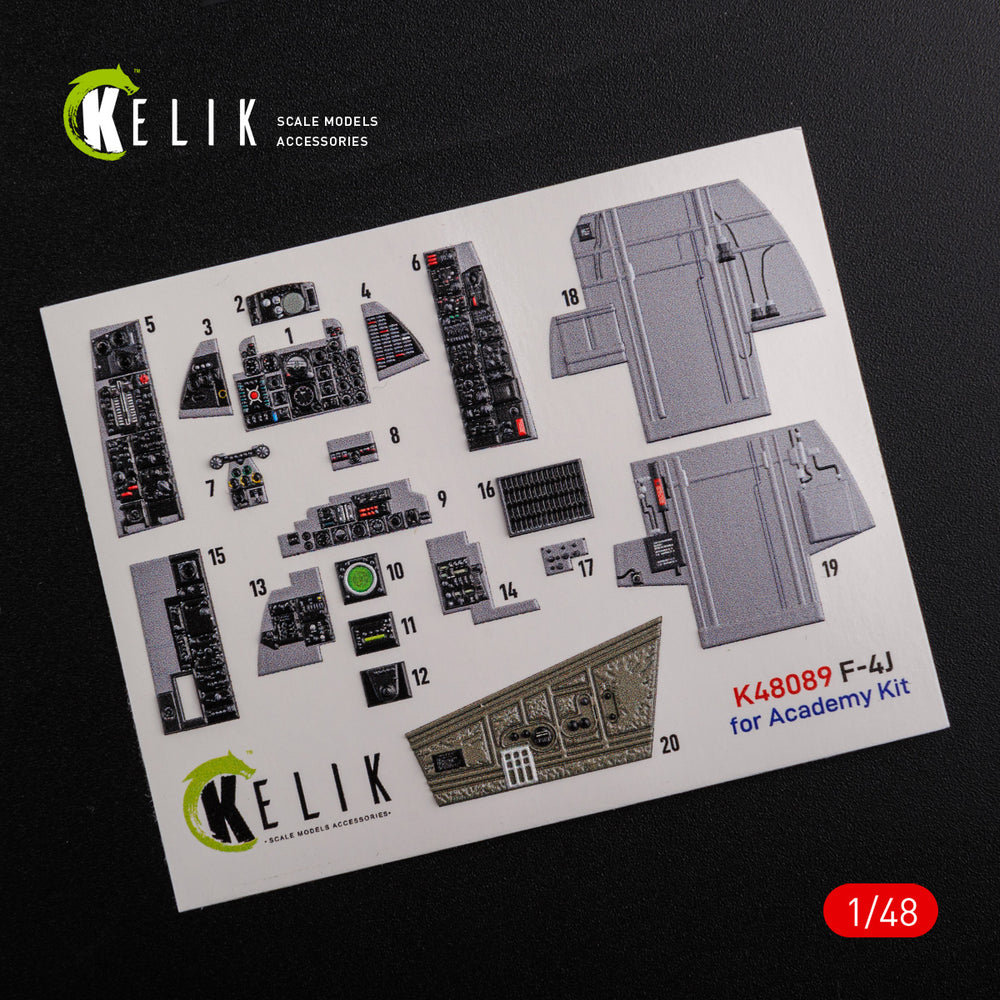 Kelik K3D48089 1:48 McDonnell F-4J "Phantom II" interior