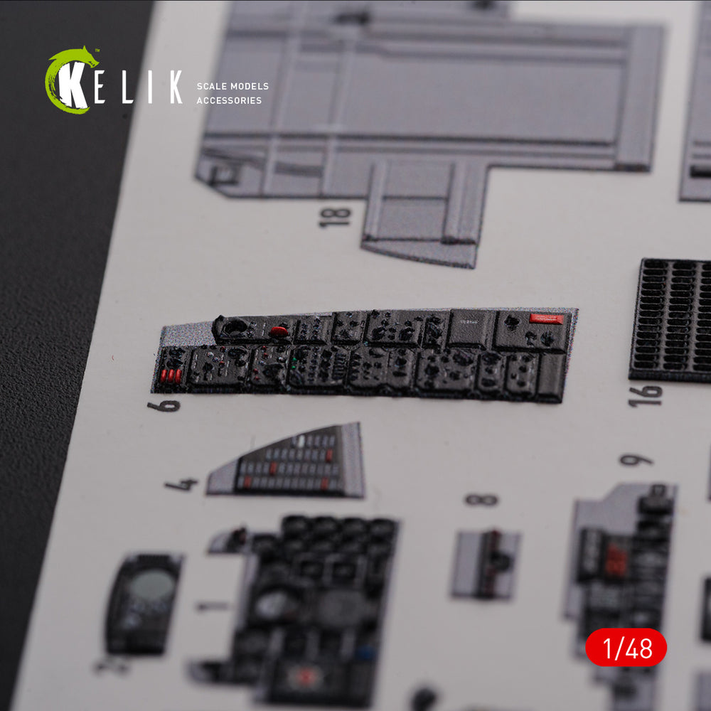 Kelik K3D48089 1:48 McDonnell F-4J "Phantom II" interior