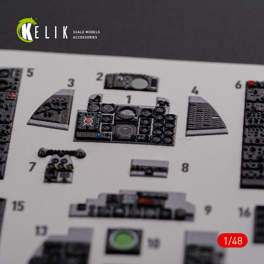 Kelik K3D48089 1:48 McDonnell F-4J "Phantom II" interior
