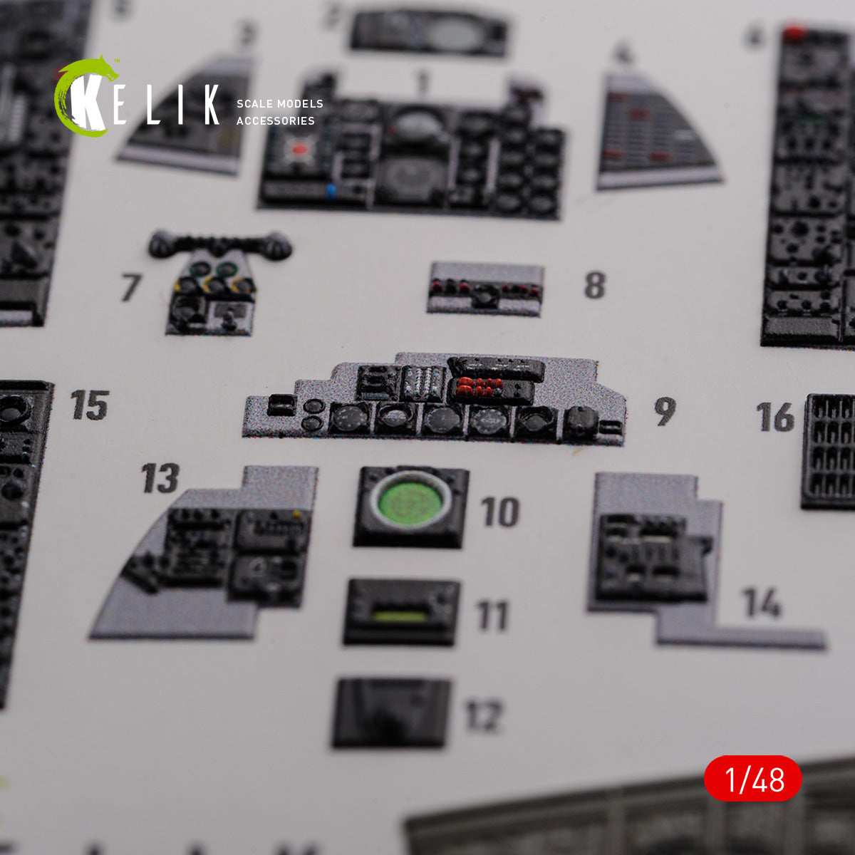 Kelik K3D48089 1:48 McDonnell F-4J "Phantom II" interior