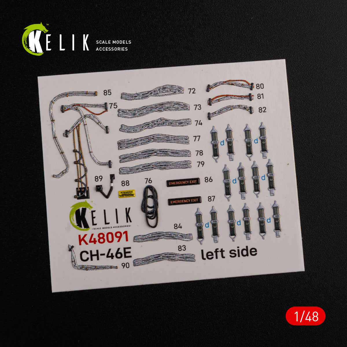Kelik K3D48091 1:48 Boeing CH-46E Cargo compartment interior