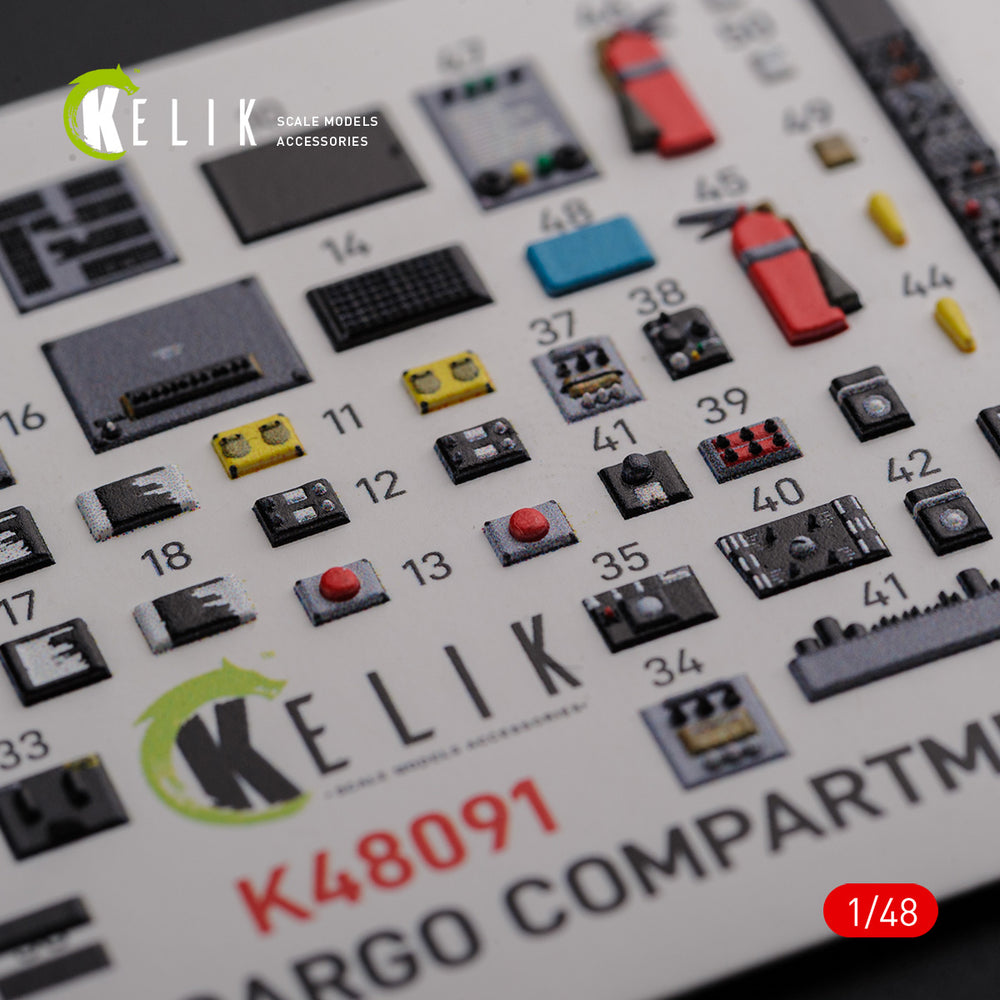 Kelik K3D48091 1:48 Boeing CH-46E Cargo compartment interior