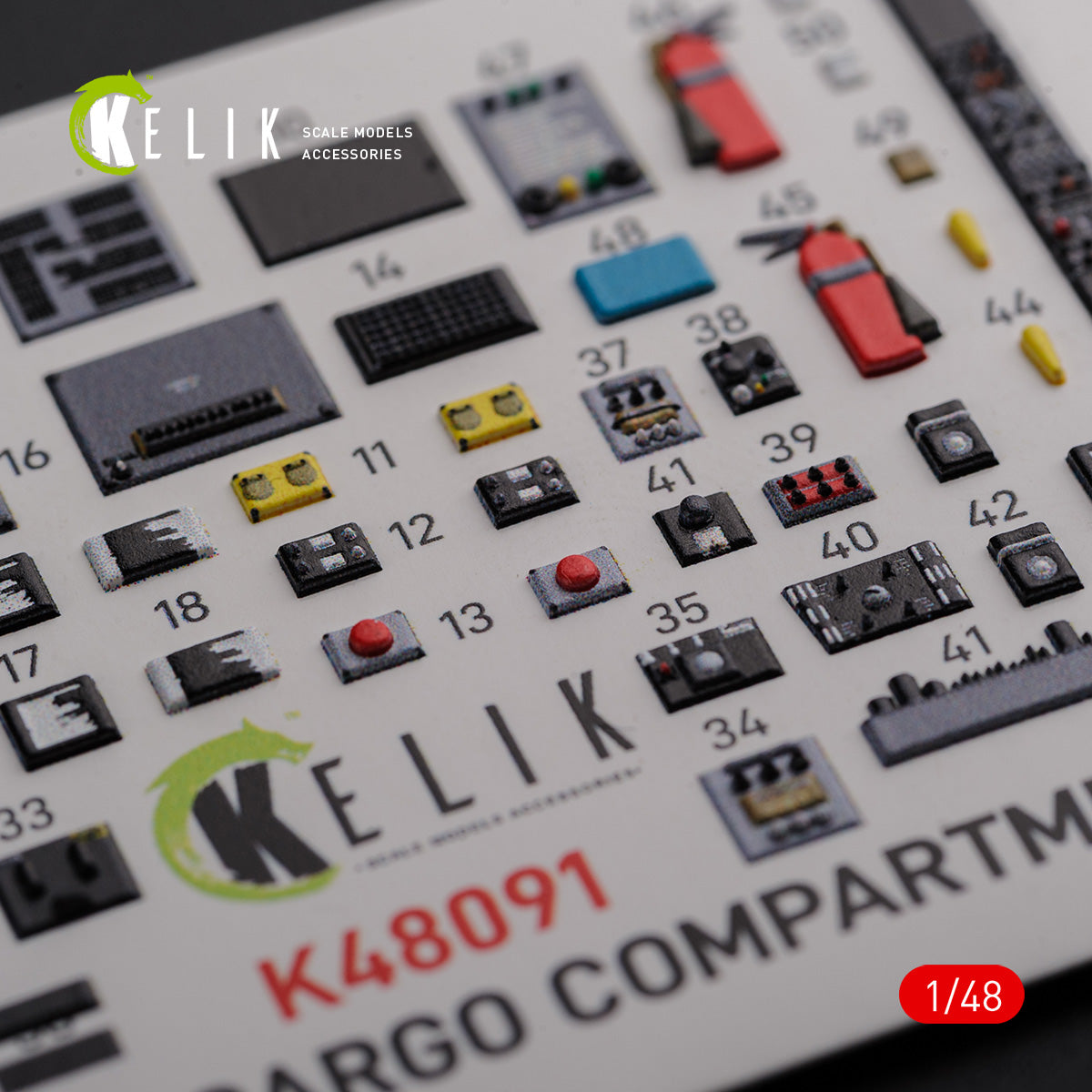 Kelik K3D48091 1:48 Boeing CH-46E Cargo compartment interior