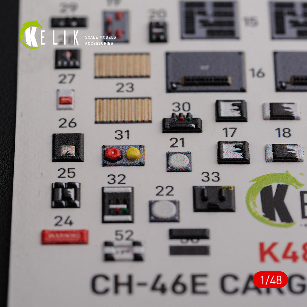 Kelik K3D48091 1:48 Boeing CH-46E Cargo compartment interior