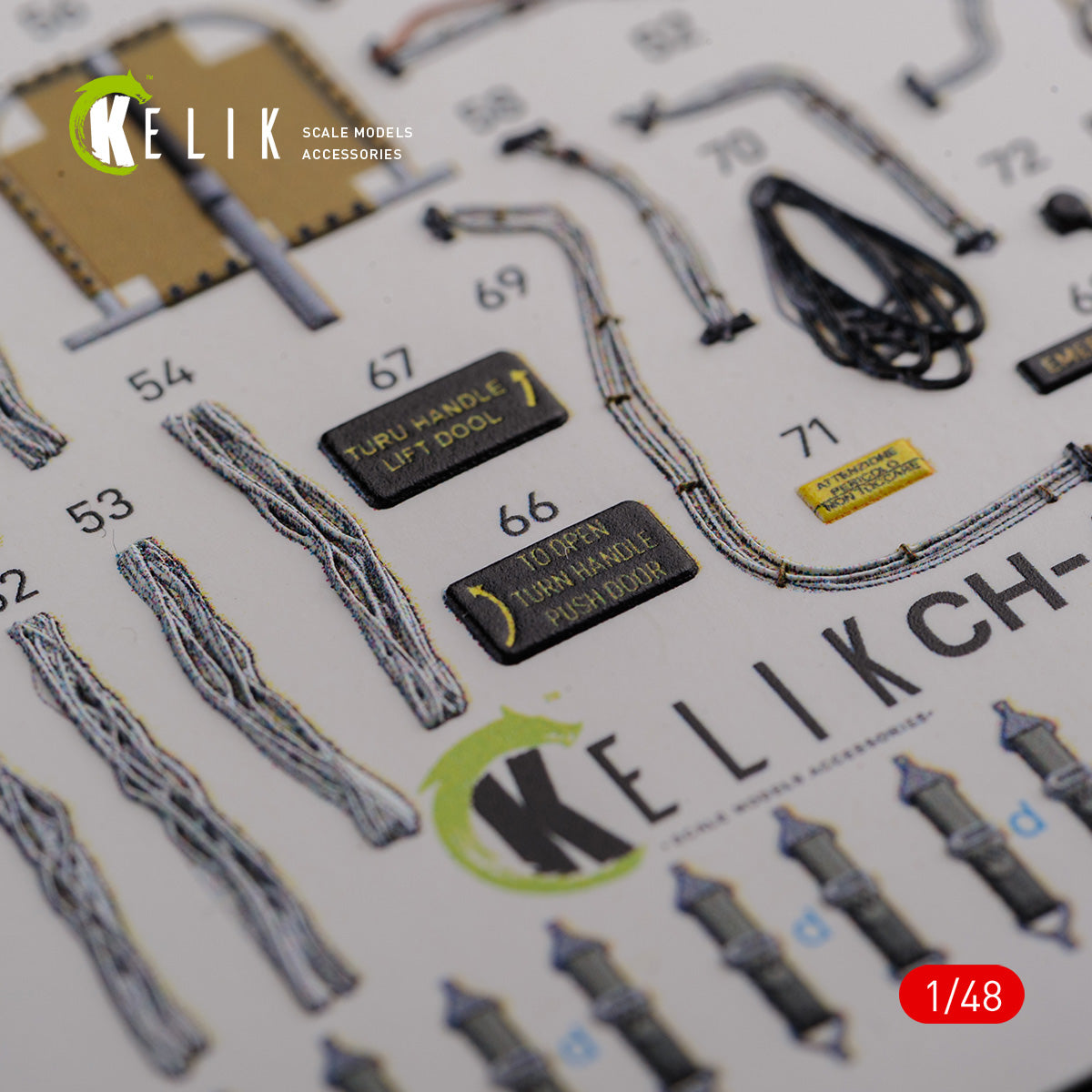 Kelik K3D48091 1:48 Boeing CH-46E Cargo compartment interior
