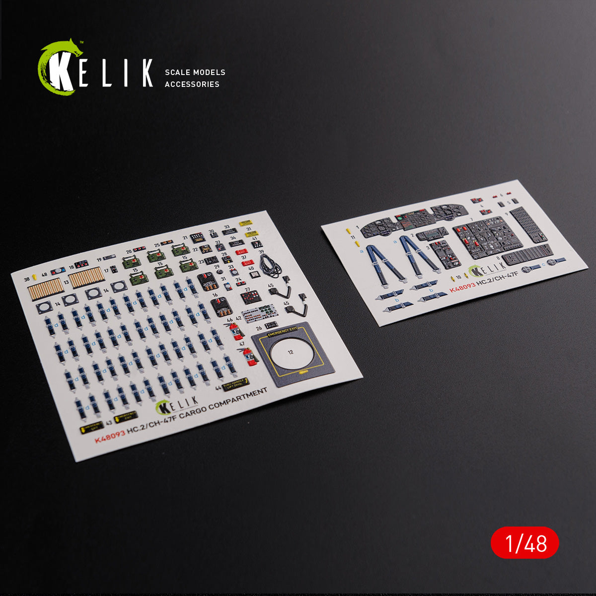 Kelik K3D48093 1:48 Boeing CH-47F interior