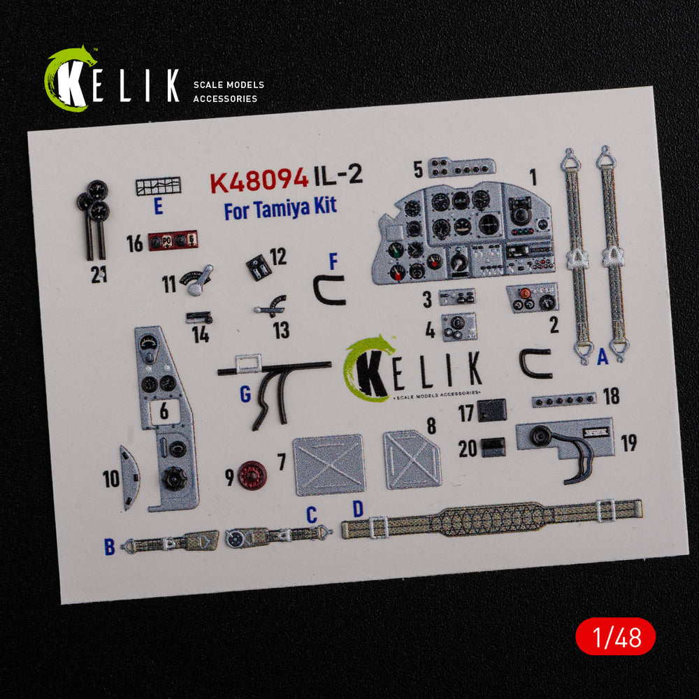 Kelik K3D48094 1:48 Ilyushin Il-2 Sturmovik interior