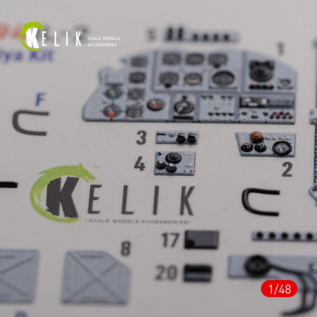Kelik K3D48094 1:48 Ilyushin Il-2 Sturmovik interior
