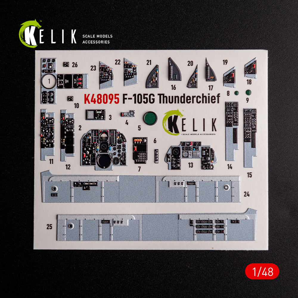 Kelik K3D48095 1:48 Republic F-105G Thunderchief