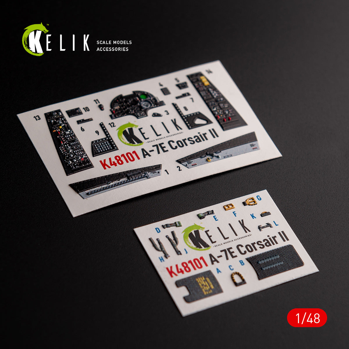 Kelik K3D48101 1:48 LTV A-7E Corsair II- interior 3D-decals