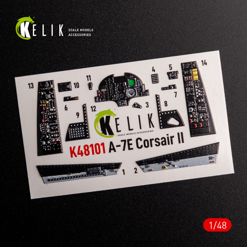 Kelik K3D48101 1:48 LTV A-7E Corsair II- interior 3D-decals