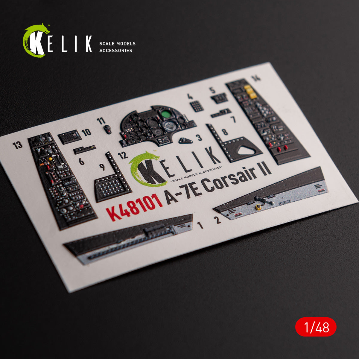 Kelik K3D48101 1:48 LTV A-7E Corsair II- interior 3D-decals