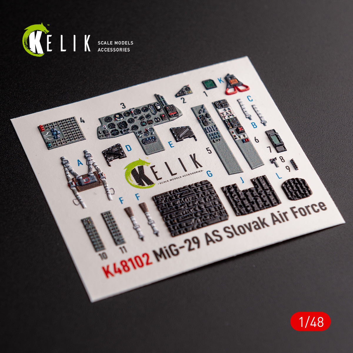 Kelik K3D48102 1:48 Mikoyan MiG-29AS