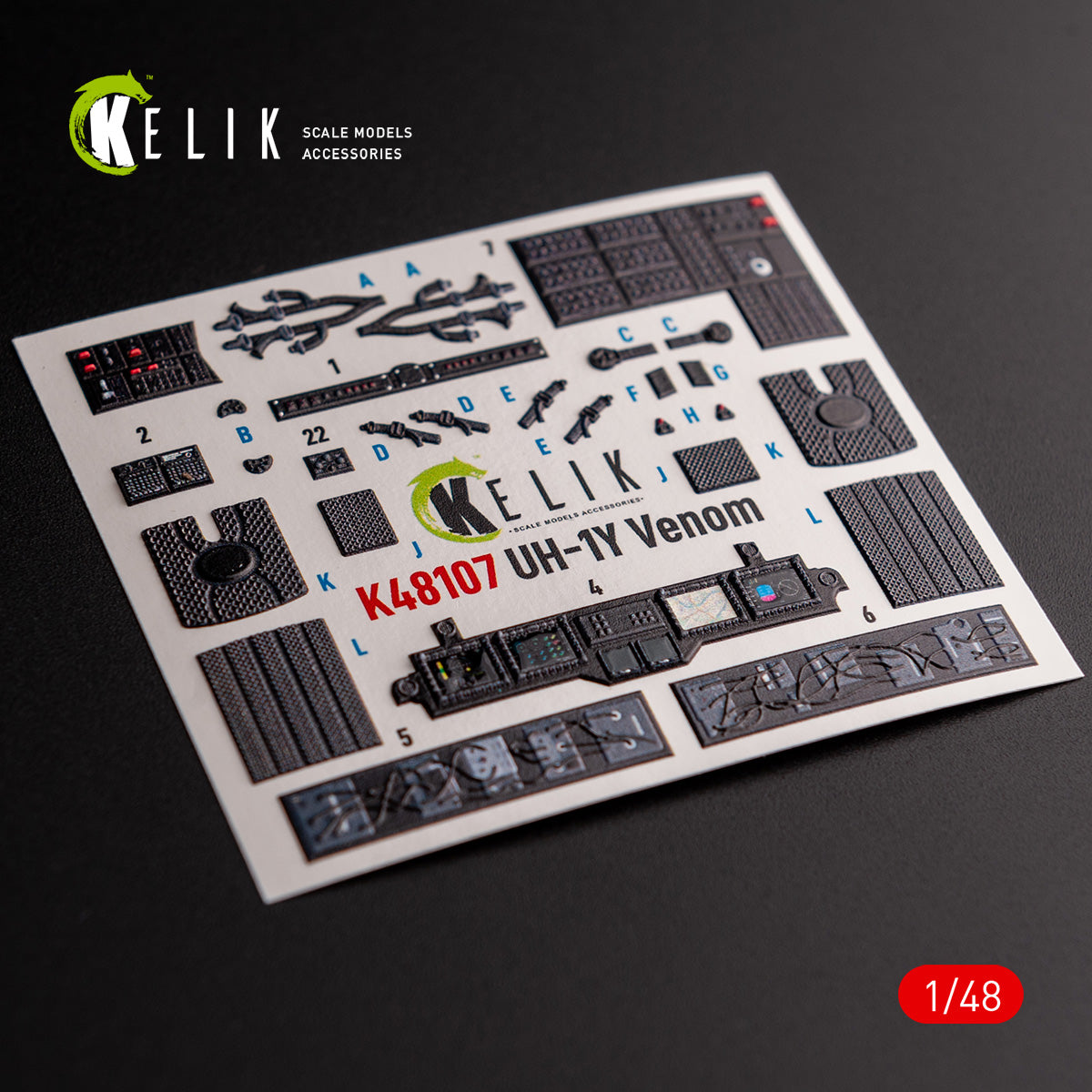 Kelik K3D48107 1:48 Bell UH-1Y "Venom"