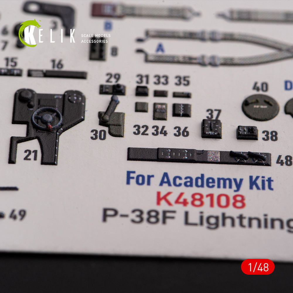 Kelik K3D48108 1:48 Lockheed P-38F "Lightning"