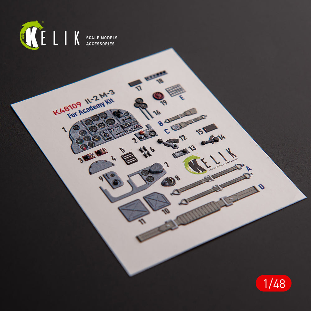 Kelik K3D48109 1:48 Ilyushin Il-2M3 Stormovik