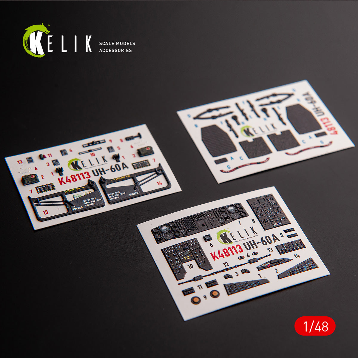 Kelik K3D48113 1:48 Sikorsky UH-60A Black Hawk