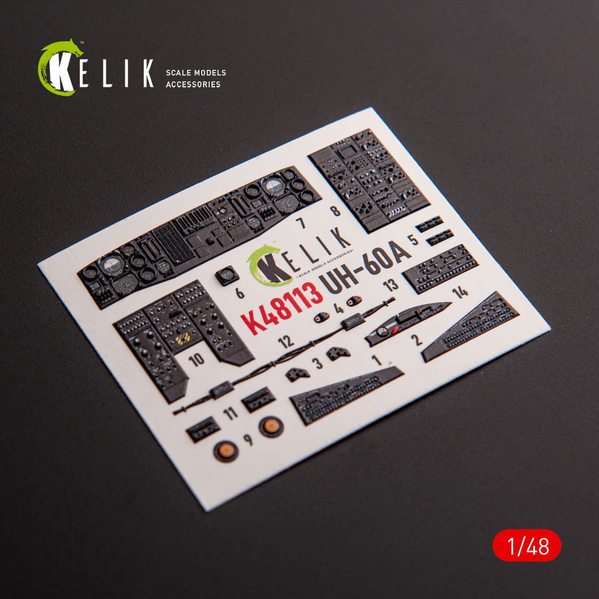 Kelik K3D48113 1:48 Sikorsky UH-60A Black Hawk