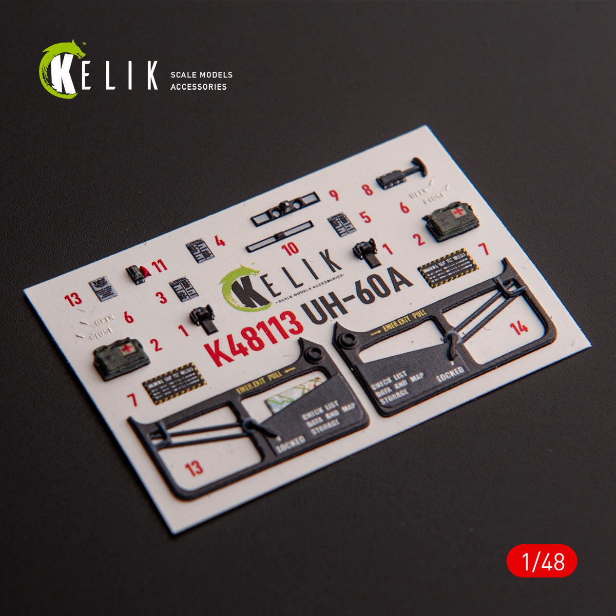 Kelik K3D48113 1:48 Sikorsky UH-60A Black Hawk
