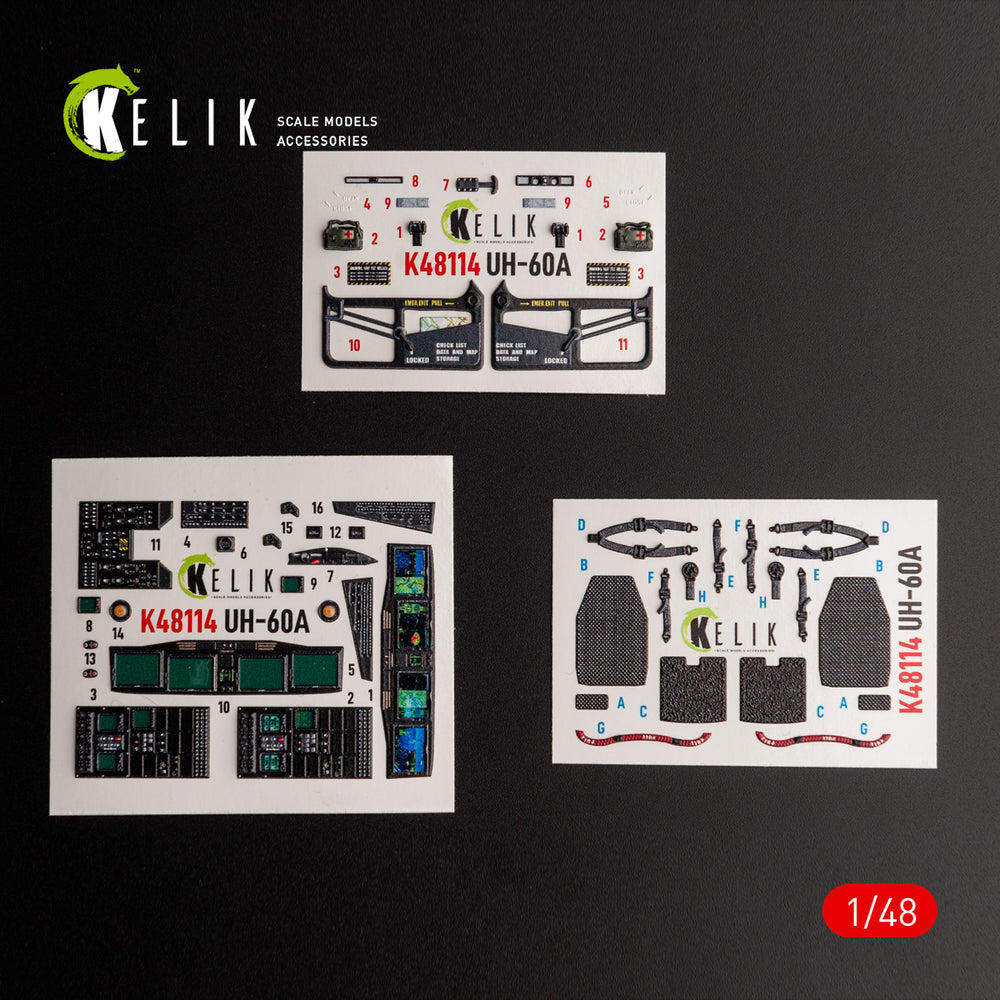 Kelik K3D48114 1:48 Sikorsky UH-60A Black Hawk