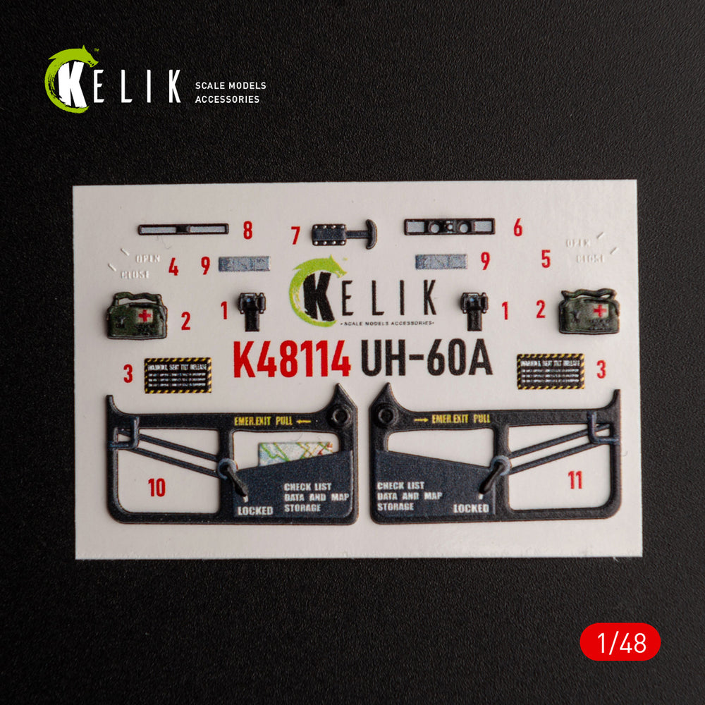 Kelik K3D48114 1:48 Sikorsky UH-60A Black Hawk