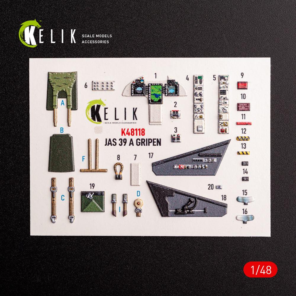 Kelik K3D48118 1:48 Jas-39 A