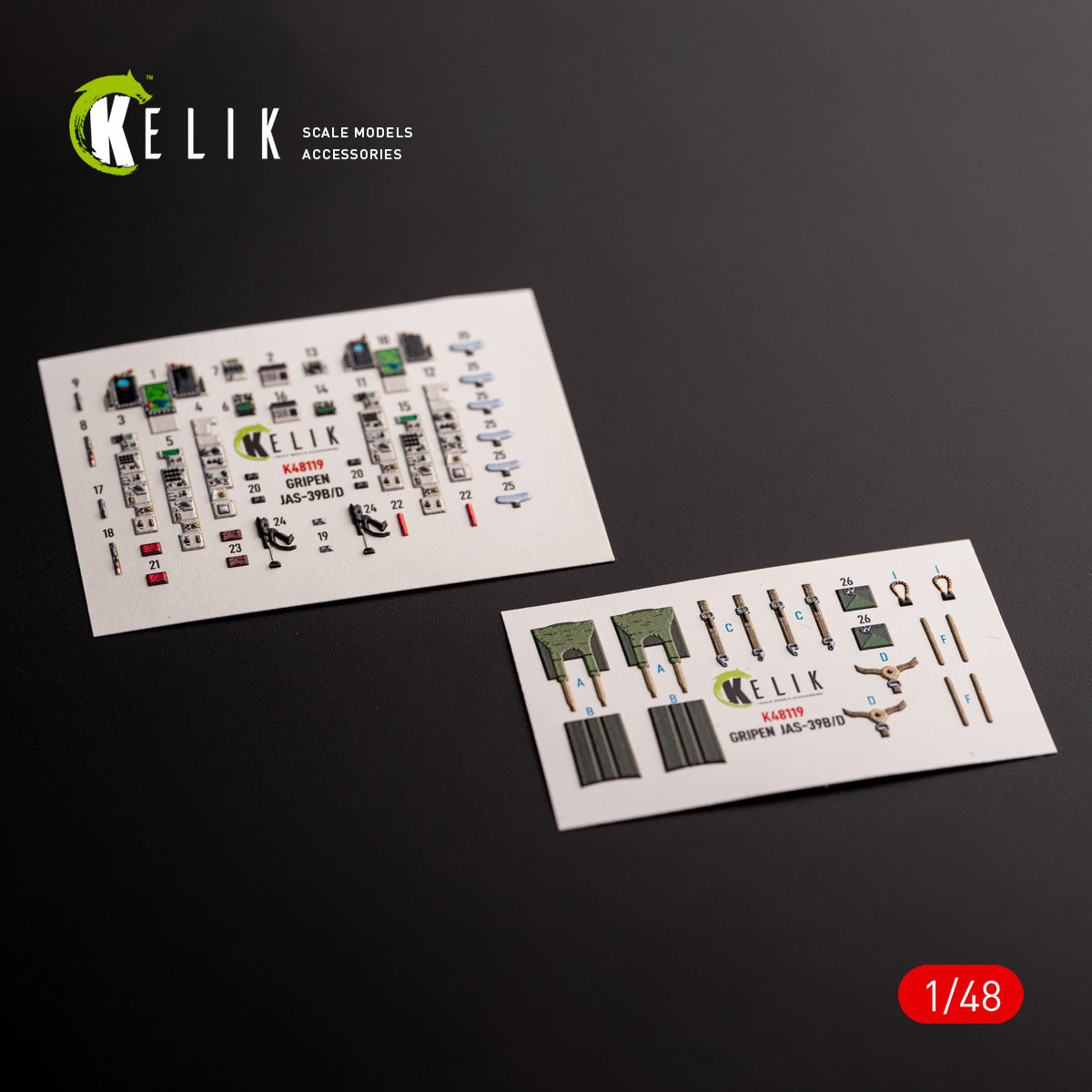 Kelik K3D48119 1:48 Jas-39 B/D