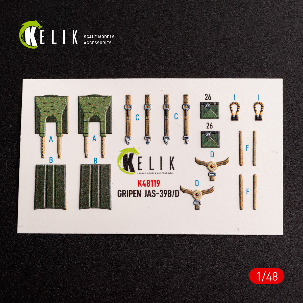 Kelik K3D48119 1:48 Jas-39 B/D