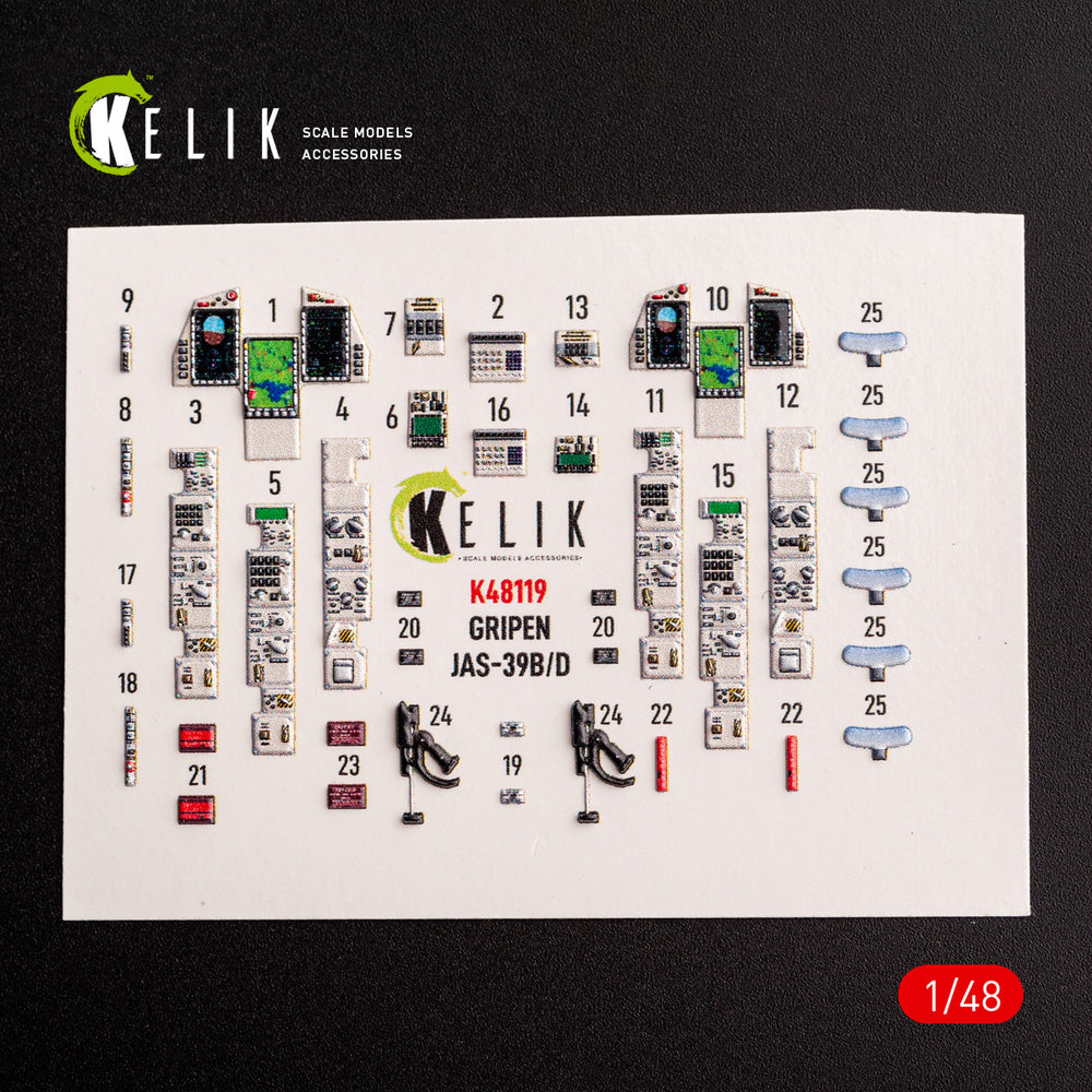 Kelik K3D48119 1:48 Jas-39 B/D