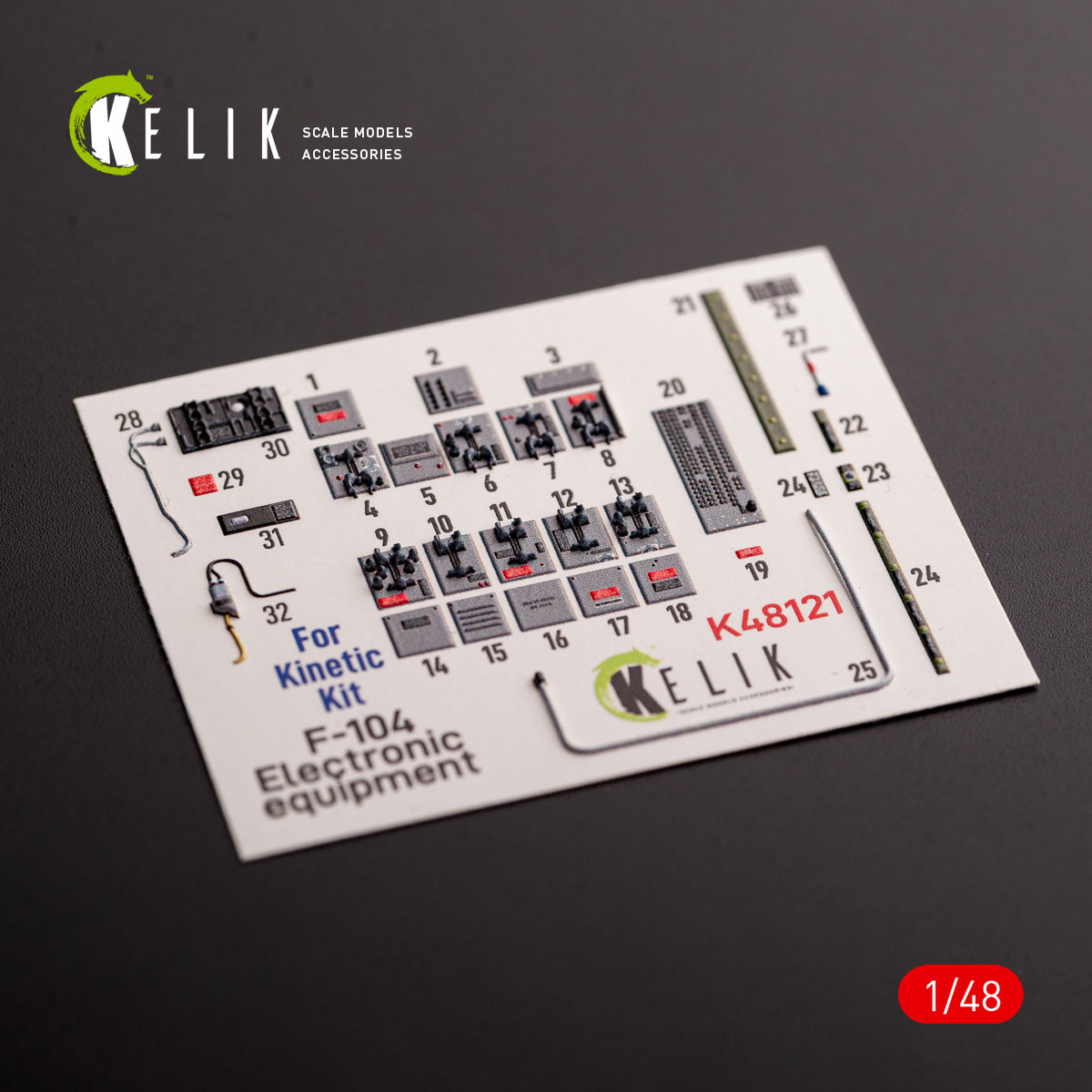 Kelik K3D48121 1:48 Lockheed F-104 series Electrical Equipment