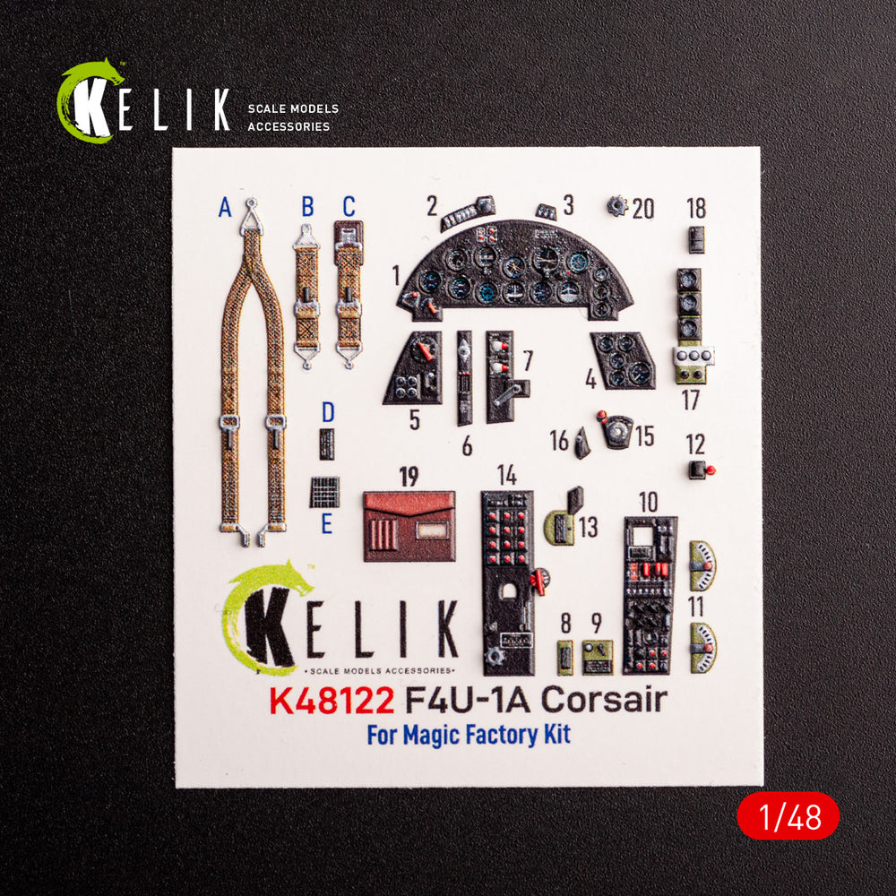 Kelik K3D48122 1:48 F4U-1A Corsair