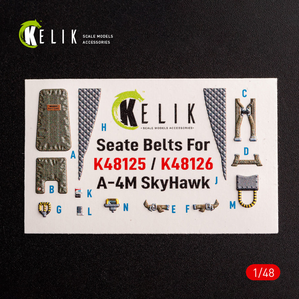 Kelik K3D48125 Douglas A-4M Late Production 3D Interior Decals 1:48