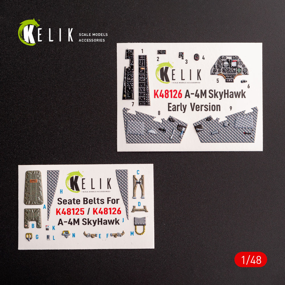 Kelik K3D48126 Douglas A-4M Early Production 3D Interior Decals 1:48