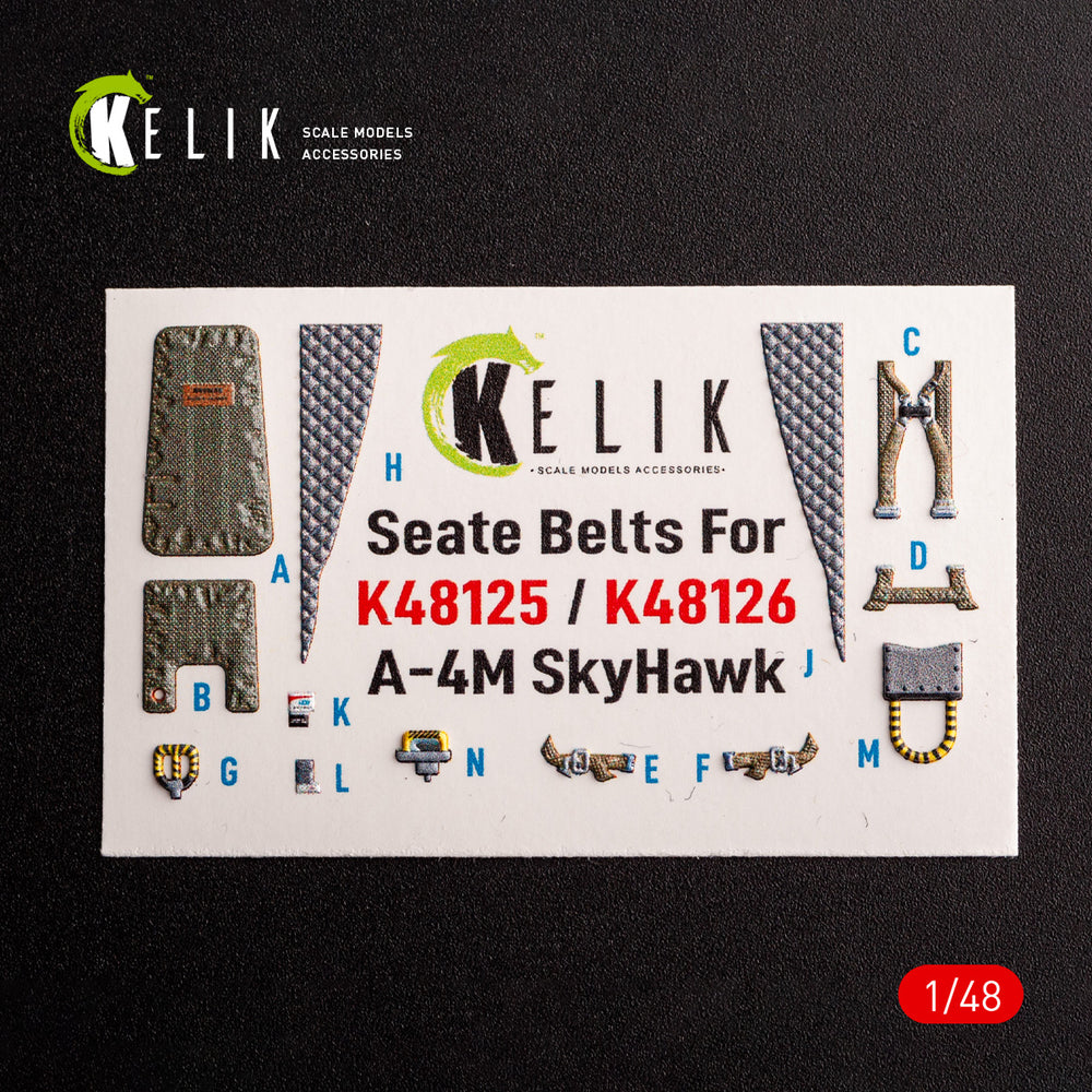 Kelik K3D48126 Douglas A-4M Early Production 3D Interior Decals 1:48