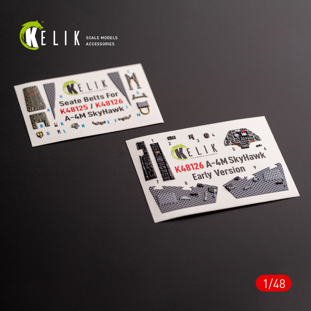 Kelik K3D48126 Douglas A-4M Early Production 3D Interior Decals 1:48