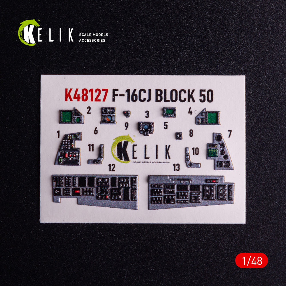 Kelik K3D48127 1:48 Lockheed-Martin F-16CJ Fighting Falcon