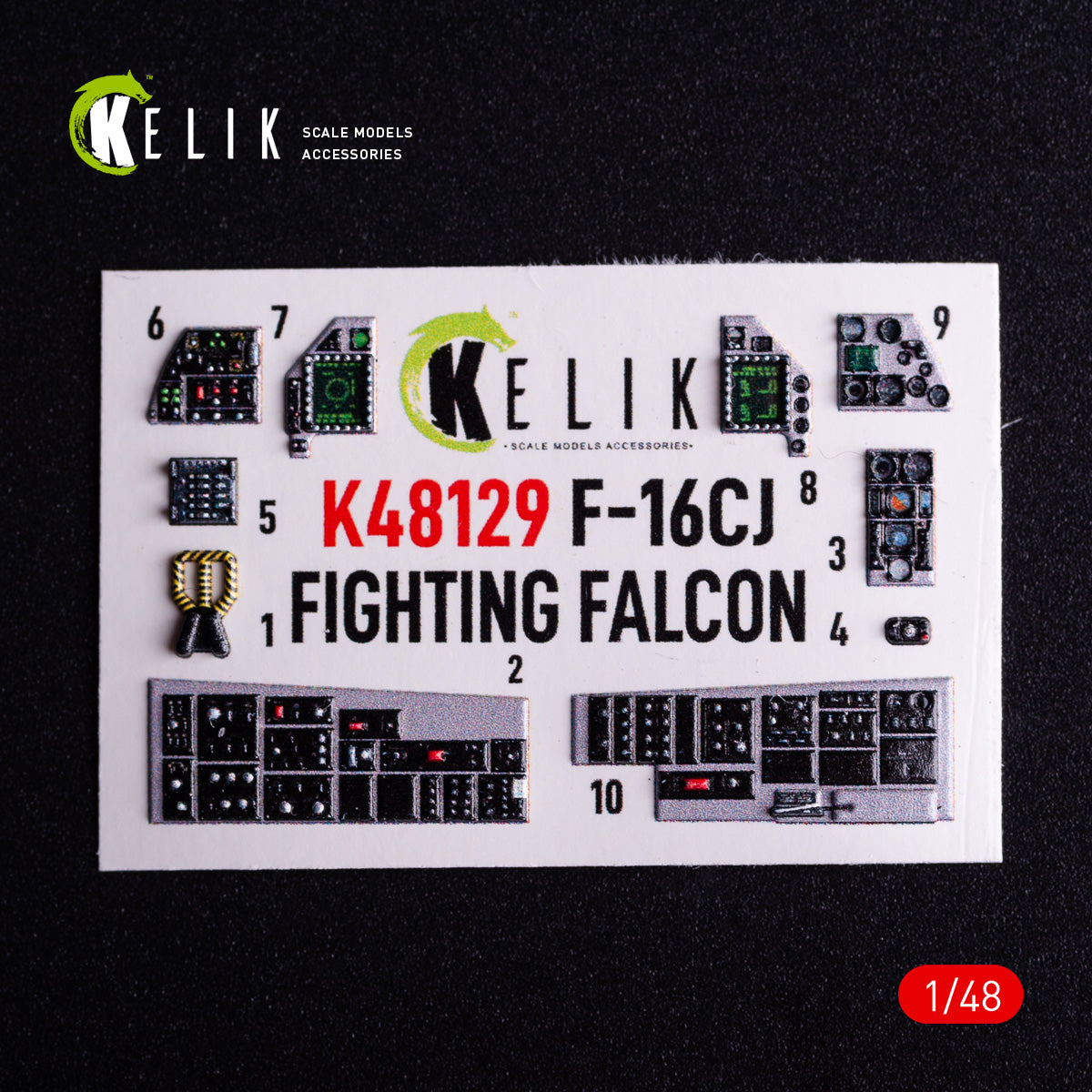 Kelik K3D48129 1:48 Lockheed-Martin F-16CJ Fighting Falcon
